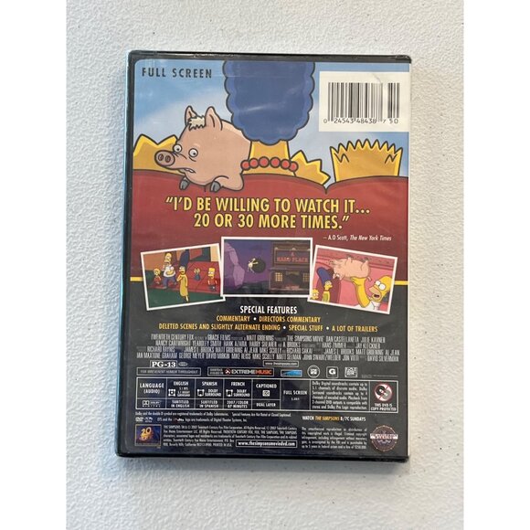 The Simpsons Movie 2007 DVD Full-Screen Animated Comedy New Sealed - Picture 4 of 4
